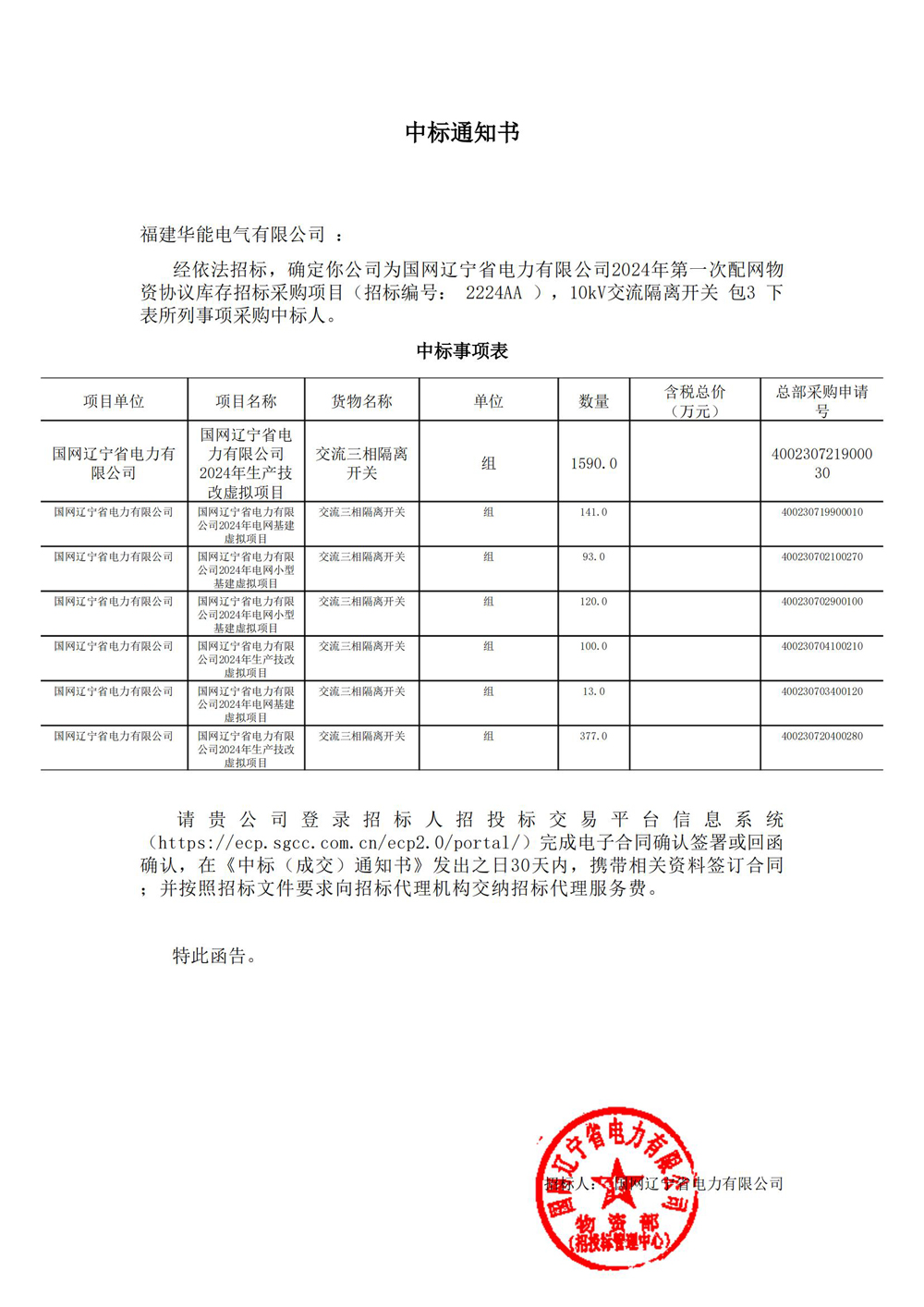 國(guó)網(wǎng)遼寧省電力有限公司2024年第一次配網(wǎng)物資協(xié)議庫(kù)存招標(biāo)采購(gòu)項(xiàng)目.jpg